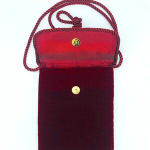 Wine Velvet Small Micro Purse
